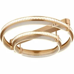 Lampes Dorées-Luminaires Globo Lighting Plafonnier Globo BLONDIE LED Or, 1 lumière, Télécommandes