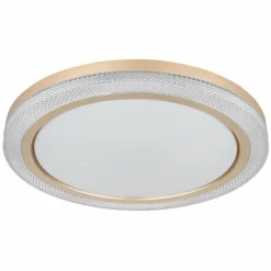 Lampes Dorées-Luminaires Globo Lighting Plafonnier Globo BOLLY LED Blanc, 1 lumière, Télécommandes, Changeur de couleurs