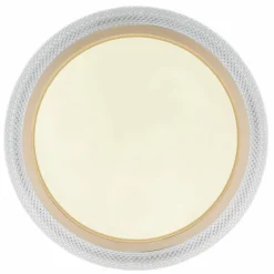 Lampes Dorées-Luminaires Globo Lighting Plafonnier Globo BOLLY LED Blanc, 1 lumière, Télécommandes, Changeur de couleurs