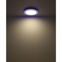 Lampes Dorées-Luminaires Globo Lighting Plafonnier Globo BOLLY LED Blanc, 1 lumière, Télécommandes, Changeur de couleurs