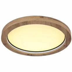 Luminaires Globo Lighting Plafonnier Globo BRANZA LED Noir, 1 lumière, Télécommandes* Éclairage Led