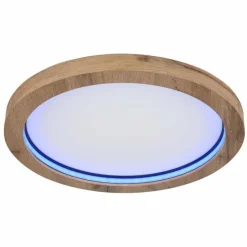 Luminaires Globo Lighting Plafonnier Globo BRANZA LED Noir, 1 lumière, Télécommandes* Éclairage Led