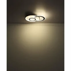 Luminaires Globo Lighting Plafonnier Globo BRIENNA LED Blanc, 1 lumière, Télécommandes