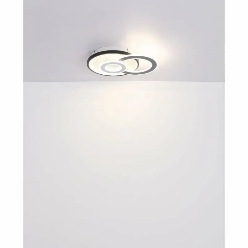 Luminaires Globo Lighting Plafonnier Globo BRIENNA LED Blanc, 1 lumière, Télécommandes