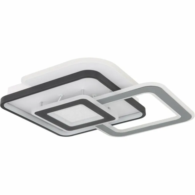 Luminaires Globo Lighting Plafonnier Globo BRIENNA LED Gris, Blanc, 1 lumière, Télécommandes