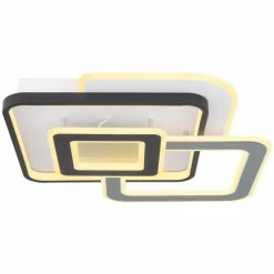 Luminaires Globo Lighting Plafonnier Globo BRIENNA LED Gris, Blanc, 1 lumière, Télécommandes