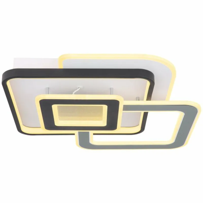 Luminaires Globo Lighting Plafonnier Globo BRIENNA LED Gris, Blanc, 1 lumière, Télécommandes