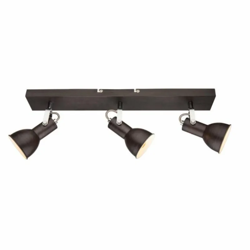 Luminaires Globo Lighting Plafonnier Globo Brun, 3 lumières* Spots Et Projecteurs