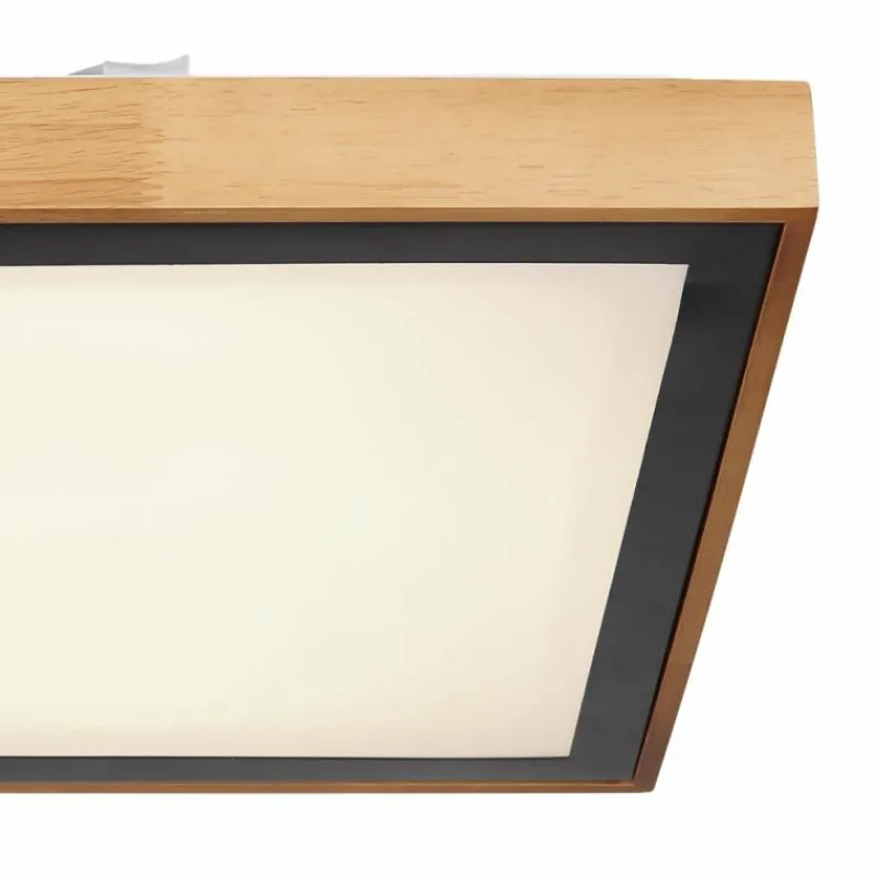 Lampes En Bois-Luminaires Globo Lighting Plafonnier Globo BRUNO LED Écru, Noir, 1 lumière