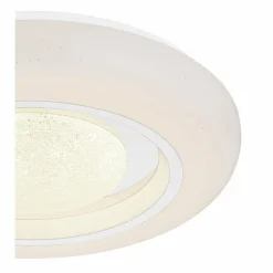 Luminaires Globo Lighting Plafonnier Globo BURRO LED Blanc, 1 lumière, Télécommandes, Changeur de couleurs* Éclairage Led