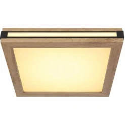 Lampes En Bois-Luminaires Globo Lighting Plafonnier Globo CARLA LED Noir, Blanc, 2 lumières