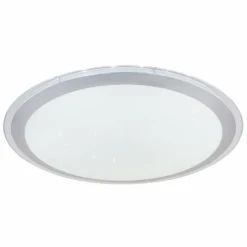 Luminaires Globo Lighting Plafonnier Globo CARRY LED Blanc, 1 lumière, Télécommandes, Changeur de couleurs