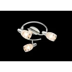 Luminaires Globo Lighting Plafonnier Globo Chrome, 3 lumières