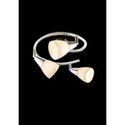 Luminaires Globo Lighting Plafonnier Globo Chrome, Verre, 3 lumières