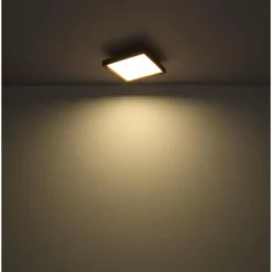 Lampes En Bois-Luminaires Globo Lighting Plafonnier Globo CINDERELLA LED Couleur bois, Blanc, 1 lumière