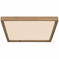 Lampes En Bois-Luminaires Globo Lighting Plafonnier Globo CINDERELLA LED Couleur bois, Blanc, 1 lumière