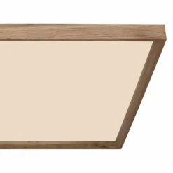 Lampes En Bois-Luminaires Globo Lighting Plafonnier Globo CINDERELLA LED Couleur bois, Blanc, 1 lumière