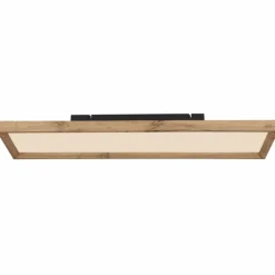 Lampes En Bois-Luminaires Globo Lighting Plafonnier Globo CINDERELLA LED Couleur bois, Blanc, 1 lumière