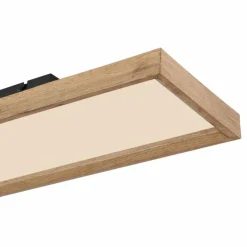 Lampes En Bois-Luminaires Globo Lighting Plafonnier Globo CINDERELLA LED Couleur bois, Blanc, 1 lumière