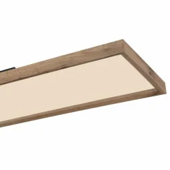 Lampes En Bois-Luminaires Globo Lighting Plafonnier Globo CINDERELLA LED Couleur bois, Blanc, 1 lumière