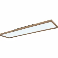 Lampes En Bois-Luminaires Globo Lighting Plafonnier Globo CINDERELLA LED Couleur bois, Blanc, 1 lumière