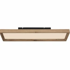 Lampes En Bois-Luminaires Globo Lighting Plafonnier Globo CINDERELLA LED Couleur bois, Blanc, 1 lumière