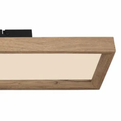 Lampes En Bois-Luminaires Globo Lighting Plafonnier Globo CINDERELLA LED Couleur bois, Blanc, 1 lumière