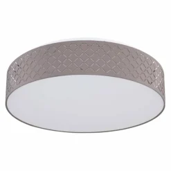 Lampes En Tissu-Luminaires Globo Lighting Plafonnier Globo CINDY LED Blanc, 1 lumière, Télécommandes