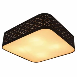 Lampes En Tissu-Luminaires Globo Lighting Plafonnier Globo CLARKE Blanc, 4 lumières