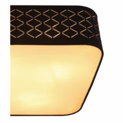 Lampes En Tissu-Luminaires Globo Lighting Plafonnier Globo CLARKE Blanc, 4 lumières