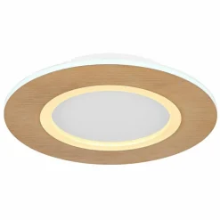 Lampes En Bois-Luminaires Globo Lighting Plafonnier Globo CLAY LED Blanc, 1 lumière