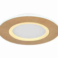 Lampes En Bois-Luminaires Globo Lighting Plafonnier Globo CLAY LED Blanc, 1 lumière