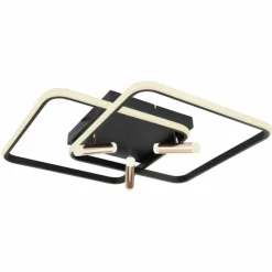 Lampes Dorées-Luminaires Globo Lighting Plafonnier Globo COCO LED Noir, 1 lumière, Télécommandes