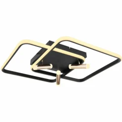 Lampes Dorées-Luminaires Globo Lighting Plafonnier Globo COCO LED Noir, 1 lumière, Télécommandes