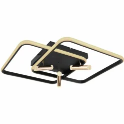 Lampes Dorées-Luminaires Globo Lighting Plafonnier Globo COCO LED Noir, 1 lumière, Télécommandes