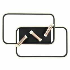 Lampes Dorées-Luminaires Globo Lighting Plafonnier Globo COCO LED Noir, 1 lumière, Télécommandes