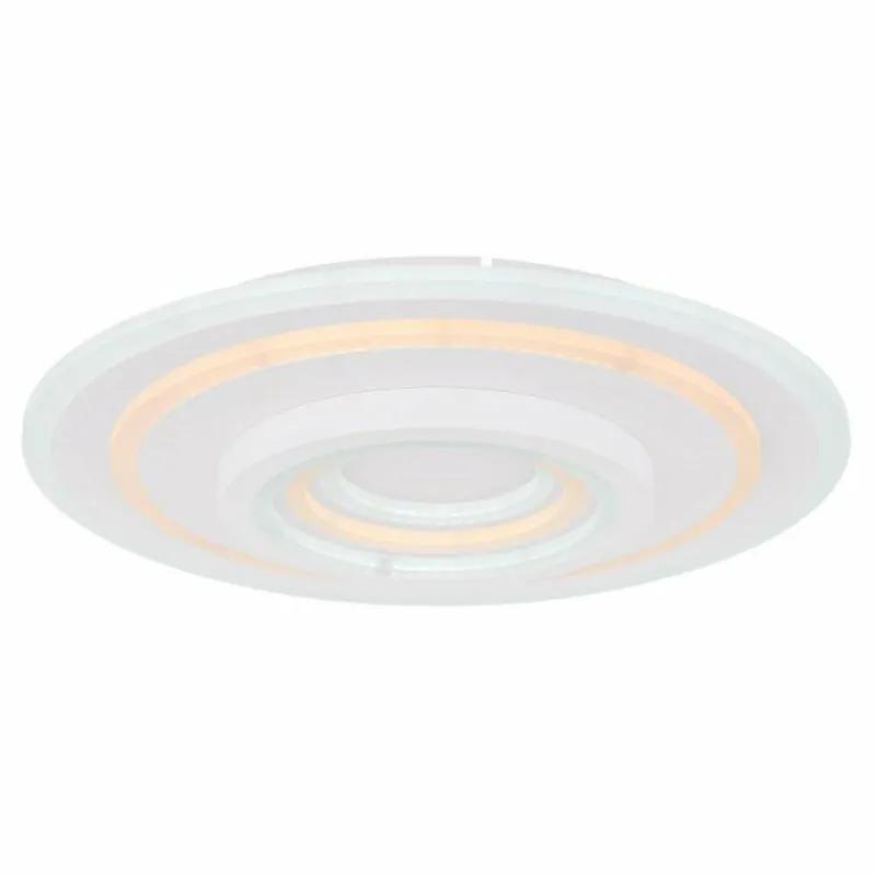 Luminaires Globo Lighting Plafonnier Globo COLADRA LED Blanc, 1 lumière, Télécommandes* Éclairage Led