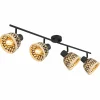 Luminaires Globo Lighting Plafonnier Globo COLLY Noir, 4 lumières* Spots Et Projecteurs