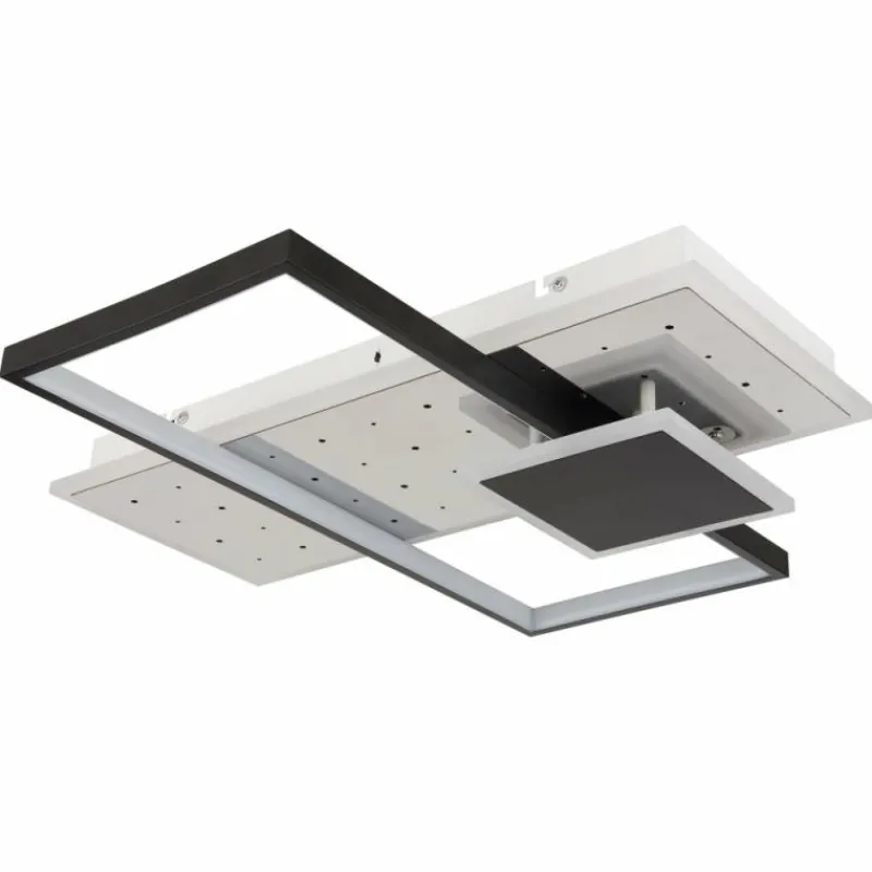 Luminaires Globo Lighting Plafonnier Globo DABBY LED Noir, Blanc, 1 lumière, Télécommandes* Éclairage Led