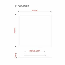 Luminaires Globo Lighting Plafonnier Globo DORO LED Blanc, 1 lumière* Éclairage Led