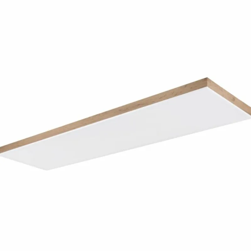 Lampes En Bois-Luminaires Globo Lighting Plafonnier Globo DORO LED Couleur bois, Blanc, 1 lumière, Télécommandes