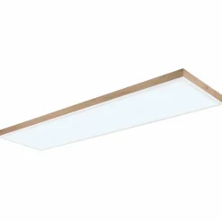 Lampes En Bois-Luminaires Globo Lighting Plafonnier Globo DORO LED Couleur bois, Blanc, 1 lumière, Télécommandes