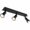 Luminaires Globo Lighting Plafonnier Globo DREW Noir, 3 lumières* Spots Et Projecteurs
