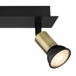 Lampes Dorées-Luminaires Globo Lighting Plafonnier Globo DREW Noir, 3 lumières