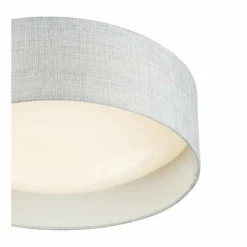 Lampes En Tissu-Luminaires Globo Lighting Plafonnier Globo DRUM LED Blanc, 1 lumière