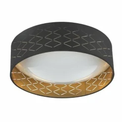 Lampes En Tissu-Luminaires Globo Lighting Plafonnier Globo DRUM LED Blanc, 1 lumière