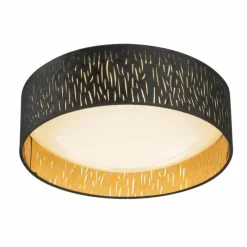 Lampes En Tissu-Luminaires Globo Lighting Plafonnier Globo DRUM LED Blanc, 1 lumière