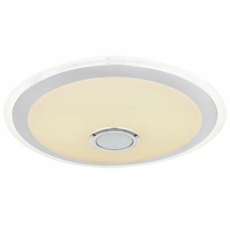 Luminaires Globo Lighting Plafonnier Globo DUNNY LED Blanc, 1 lumière, Télécommandes, Changeur de couleurs