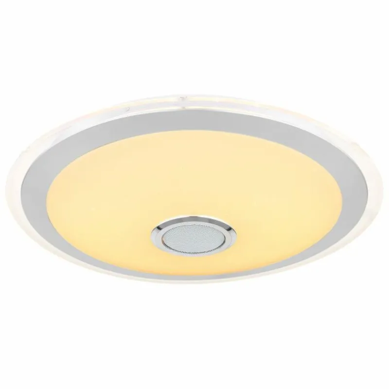 Luminaires Globo Lighting Plafonnier Globo DUNNY LED Blanc, 1 lumière, Télécommandes, Changeur de couleurs