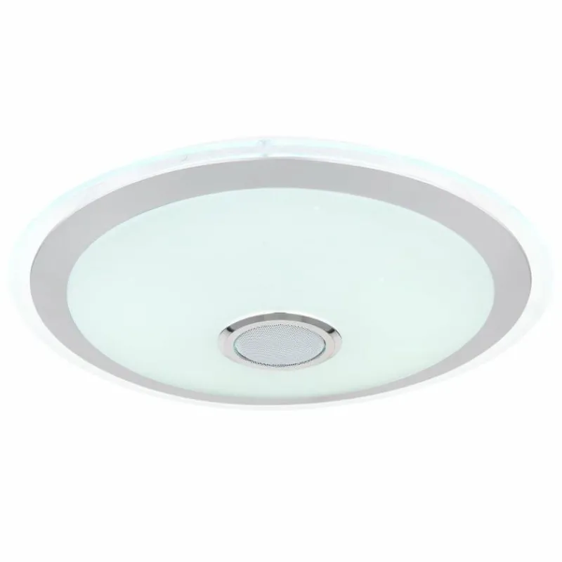 Luminaires Globo Lighting Plafonnier Globo DUNNY LED Blanc, 1 lumière, Télécommandes, Changeur de couleurs